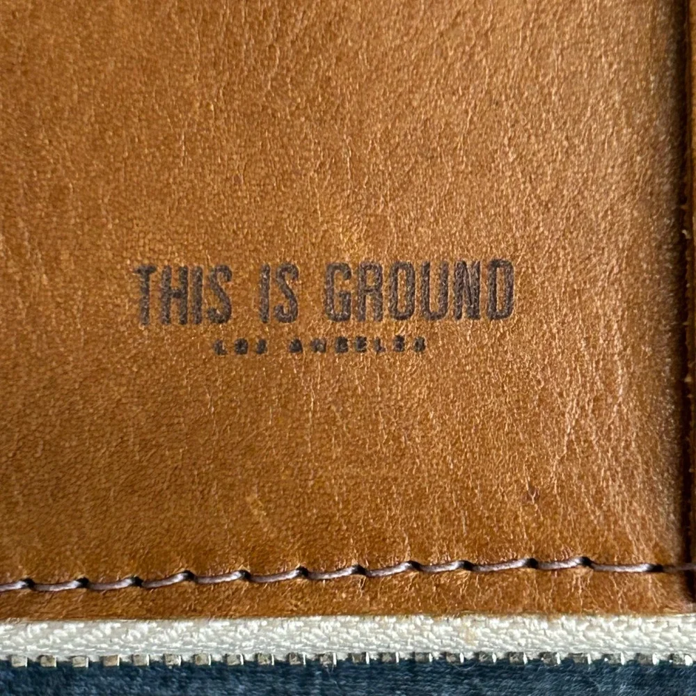 This Is Ground Mod Leather Organizer Toffee Brown Zip Case Insert Notebook